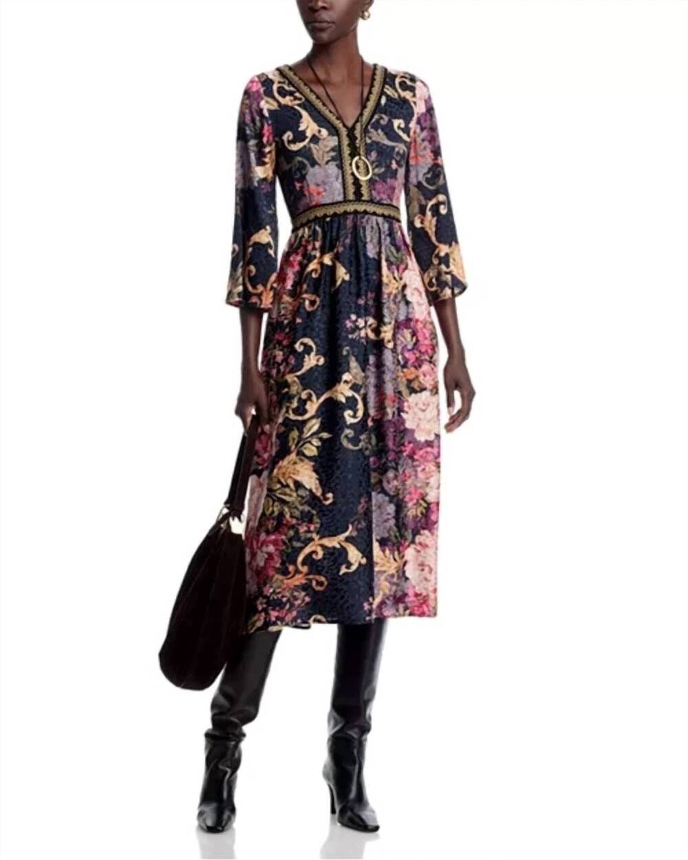NEW JOHNNY WAS kimono sleeve dress in cherie